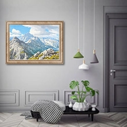 «Вид на Хохфогель» в интерьере коридора в классическом стиле