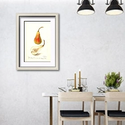 «Pyrus communis: французский жаргон» в интерьере современной столовой над обеденным столом