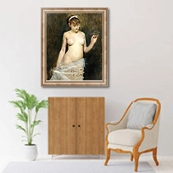 «Standing Nude» в интерьере в классическом стиле над комодом