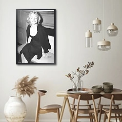 «Monroe, Marilyn 23» в интерьере столовой в стиле ретро