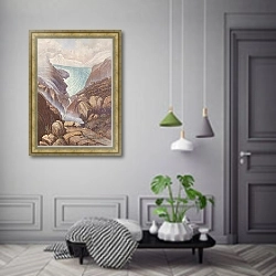 «The source of the Rhine» в интерьере коридора в классическом стиле