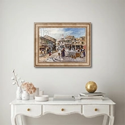 «Kalamata on the Gulf of Messene» в интерьере в классическом стиле над столом
