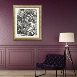 «The Annunciation» в интерьере в классическом стиле в фиолетовых тонах