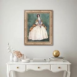 «A Woman of the Time of Queen Anne 1702-1714» в интерьере в классическом стиле над столом