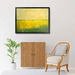 «Rapeseed horizon» в интерьере в классическом стиле над комодом