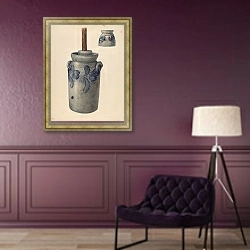 «Маслобойка» в интерьере в классическом стиле в фиолетовых тонах