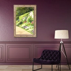«The Artist's Garden» в интерьере в классическом стиле в фиолетовых тонах