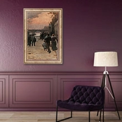 «Le soir à Paris» в интерьере в классическом стиле в фиолетовых тонах