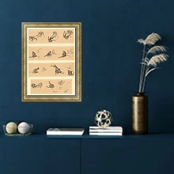 «Singes» в интерьере в классическом стиле в синих тонах