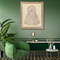 «Dress» в интерьере гостиной в зеленых тонах