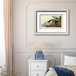 «Western Duck» в интерьере спальни в стиле прованс с синими деталями