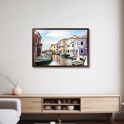 «Венеция, Италия. Краски улиц Бурано №6» в интерьере 