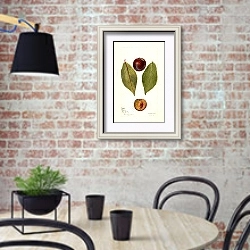 «Prunus domestica: Потворник» в интерьере современной кухни с кирпичной стеной