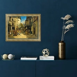 «Серенада» в интерьере в классическом стиле в синих тонах