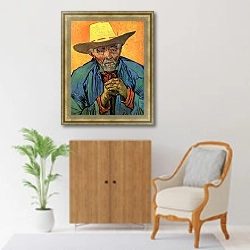 «Портрет Пасьянс Эскалиер» в интерьере в классическом стиле над комодом