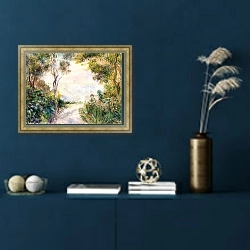 «Landscape, End of the Path» в интерьере в классическом стиле в синих тонах