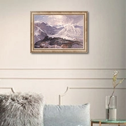 «Тропа Маскито, Скалистые горы в Колорадо. Высота над уровнем моря 12 000 футов» в интерьере в классическом стиле в светлых тонах