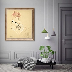 «Madame Helleu Cradling Paulette in Her Arms» в интерьере коридора в классическом стиле