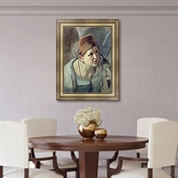 «Склоненная женская фигура» в интерьере столовой в классическом стиле