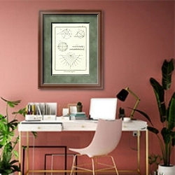 «Гномоника II» в интерьере современного кабинета в розовых тонах