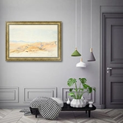 «Равнины Пяти рек и течение реки Орети, Южная земля» в интерьере коридора в классическом стиле