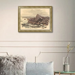 «Seascape with Rocks» в интерьере в классическом стиле в светлых тонах