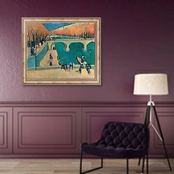 «Autumn In Paris» в интерьере в классическом стиле в фиолетовых тонах