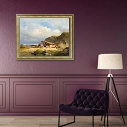 «Resting at noon» в интерьере в классическом стиле в фиолетовых тонах