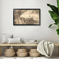 «Rotterdam» в интерьере комнаты в стиле ретро с плетеными корзинами