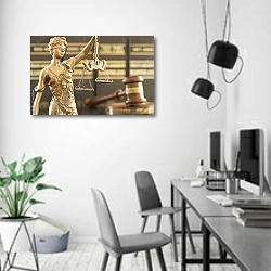 «Закон» в интерьере современного офиса в минималистичном стиле