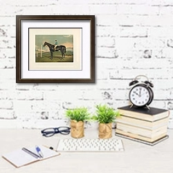 «Лимингтон» в интерьере кабинета с белой кирпичной стеной