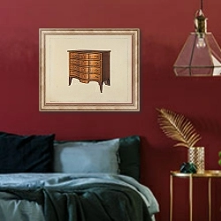 «Chest of Drawers» в интерьере спальни с акцентной стеной