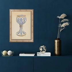«Vase» в интерьере в классическом стиле в синих тонах