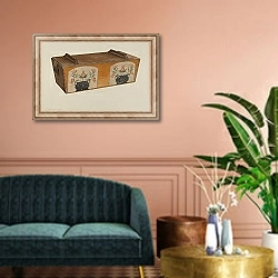 «Dough Trough» в интерьере классической гостиной над диваном