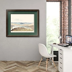 «Озеро Сассекс» в интерьере современного кабинета на стене