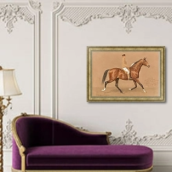 «Шаман» в интерьере в классическом стиле над банкеткой