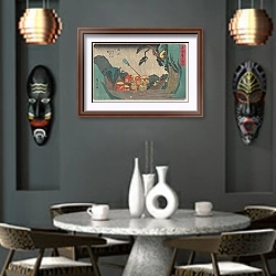 «Tsuchiyama» в интерьере в этническом стиле над столом