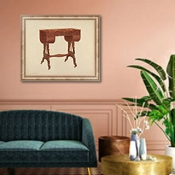 «Work Table» в интерьере классической гостиной над диваном