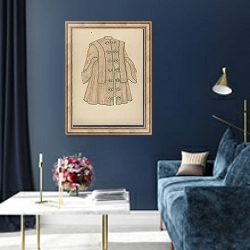 «Evening Cloak» в интерьере в классическом стиле в синих тонах