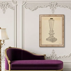 «Lamp» в интерьере в классическом стиле над банкеткой