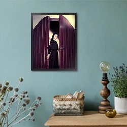 «Хепберн Одри 330» в интерьере в стиле ретро с бирюзовыми стенами