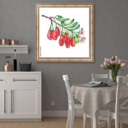 «Свежие ягоды годжи» в интерьере современной кухни