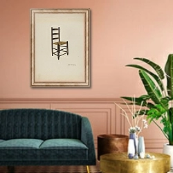 «Chair» в интерьере классической гостиной над диваном