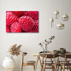 «Малина 3» в интерьере кухни в стиле ретро над обеденным столом