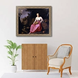 «Помона и Вертумн» в интерьере в классическом стиле над комодом