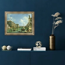 «View of the Grand Canal» в интерьере в классическом стиле в синих тонах
