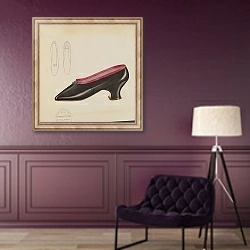 «Woman/s Slippers» в интерьере в классическом стиле в фиолетовых тонах