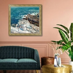 «Южные уступы, Эпплдор» в интерьере классической гостиной над диваном