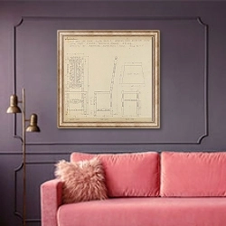 «High-Back Side Chair» в интерьере гостиной с розовым диваном