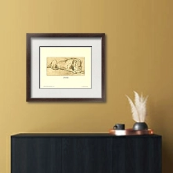 «Rembrandt Lion Drinking» в интерьере в черно-золотом цвете